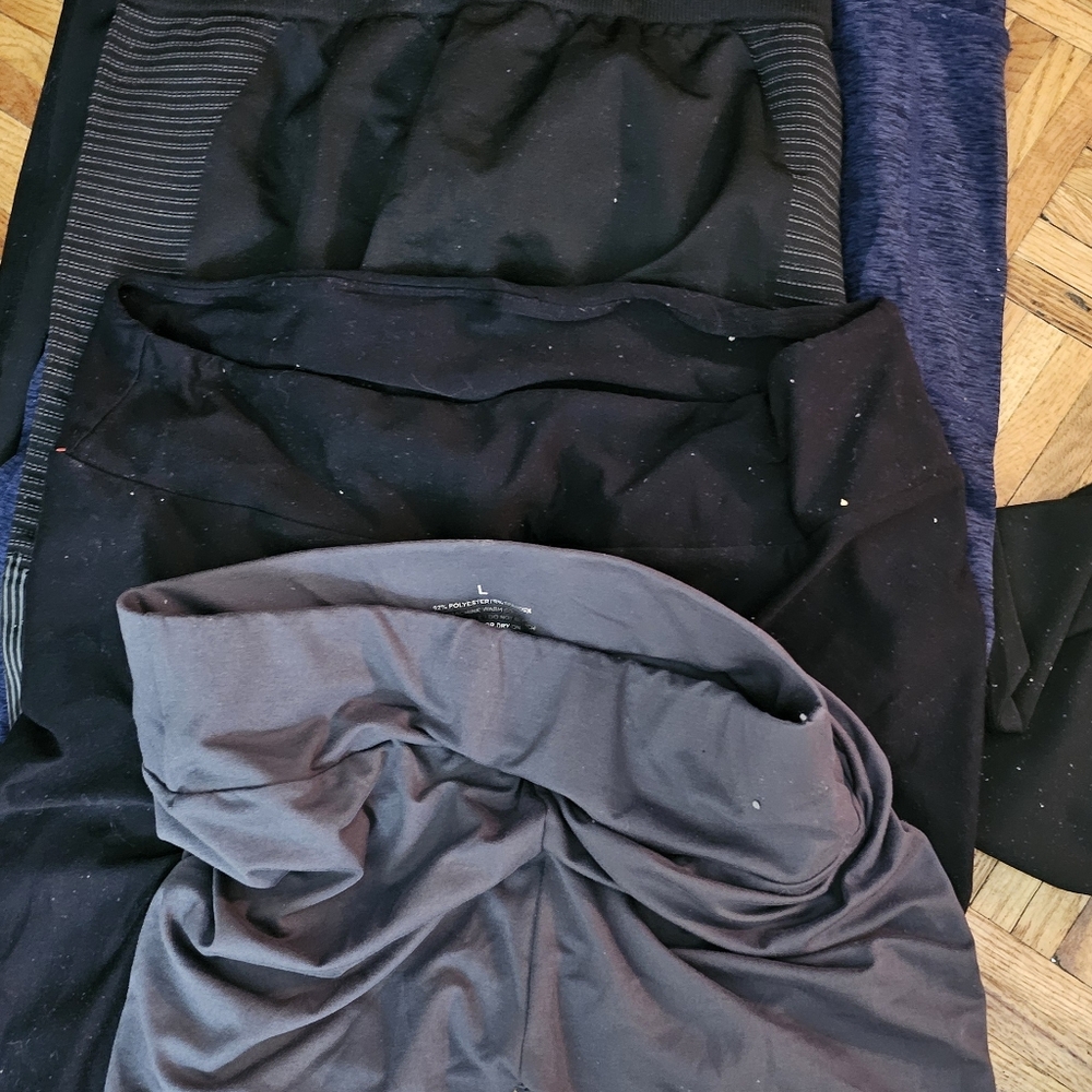 Stylish Black ,grey Blue Leggings Size Xl And Large